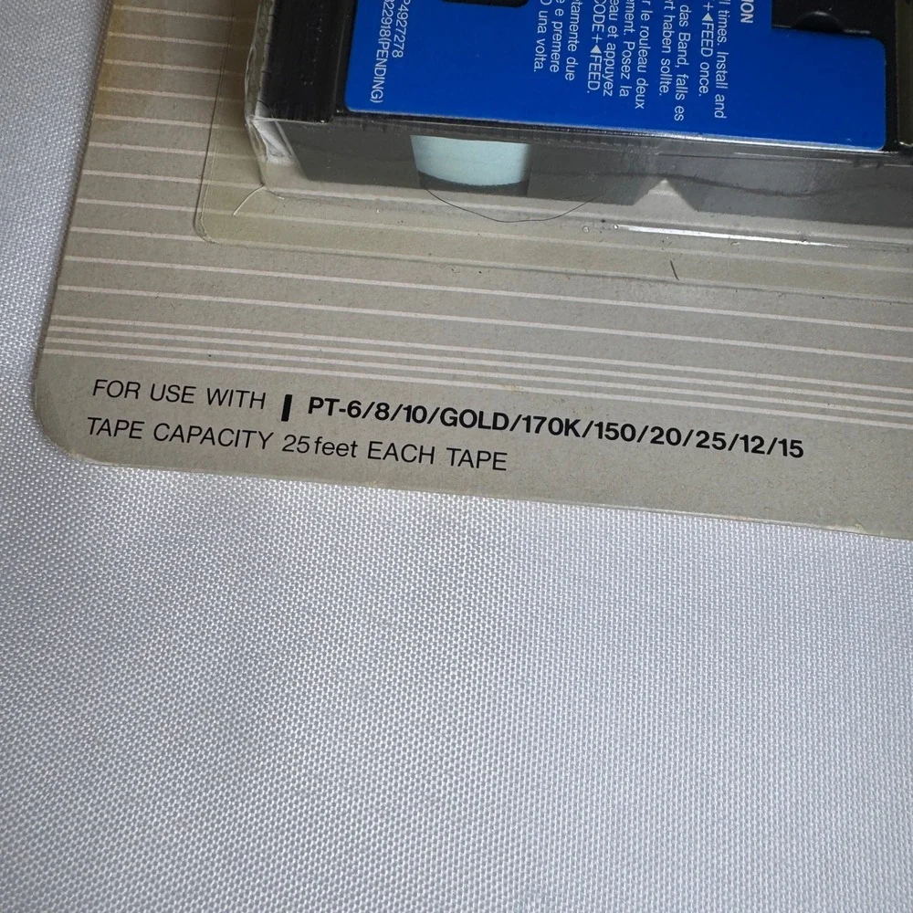 Brother P-Touch TC-33 Laminated Label Tape 12mm 1/2